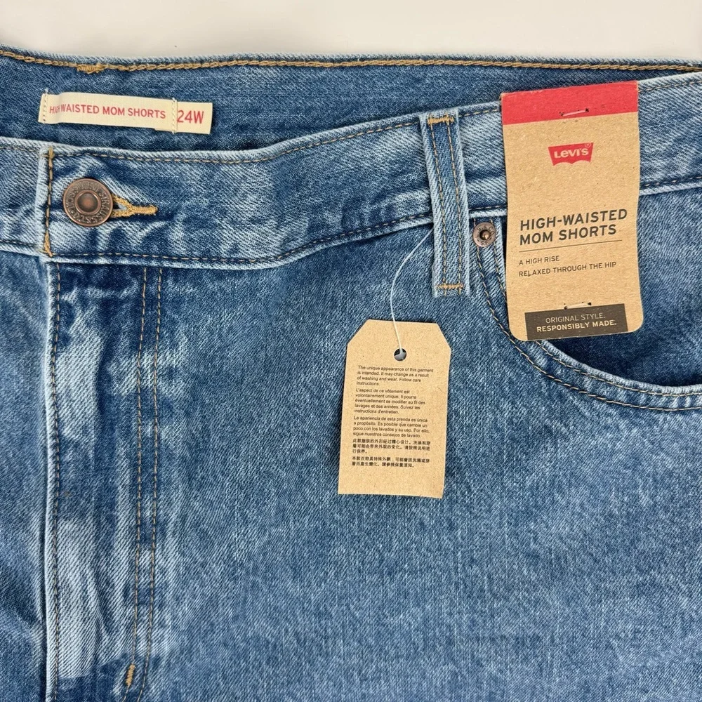 Levi's High-Rise Blue Denim Shorts